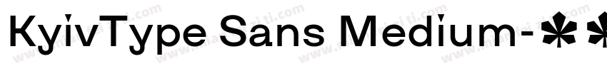KyivType Sans Medium字体转换